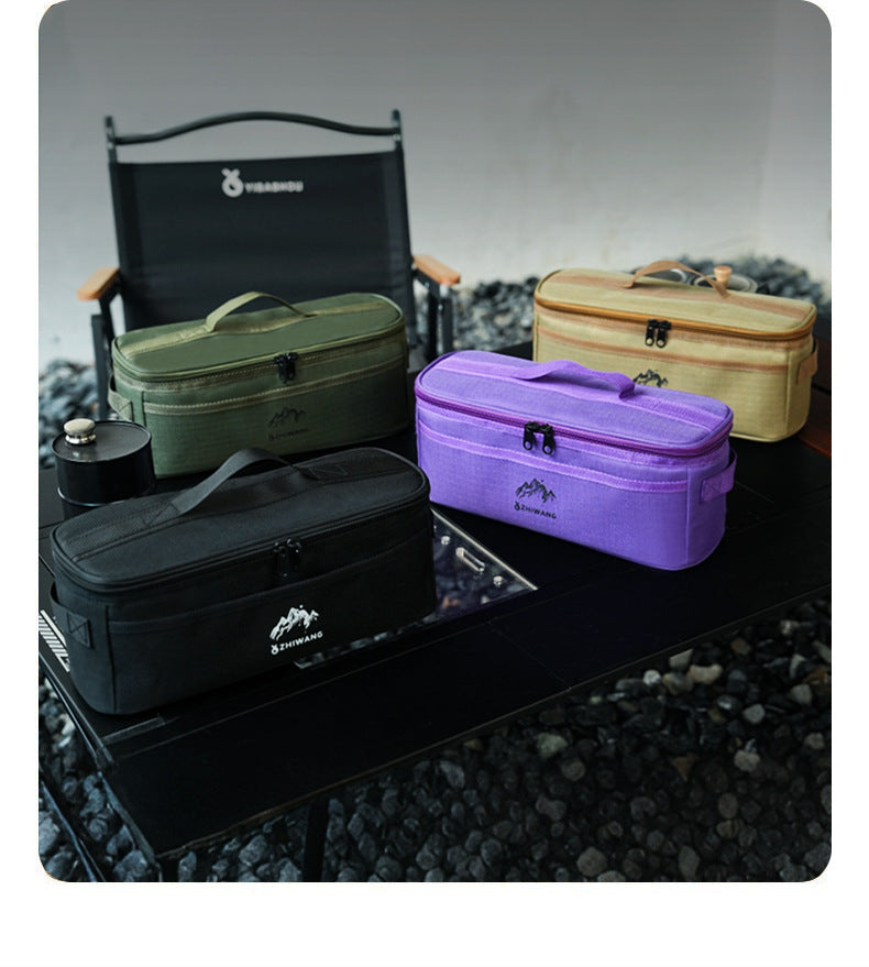 Outdoor camping tableware storage bag