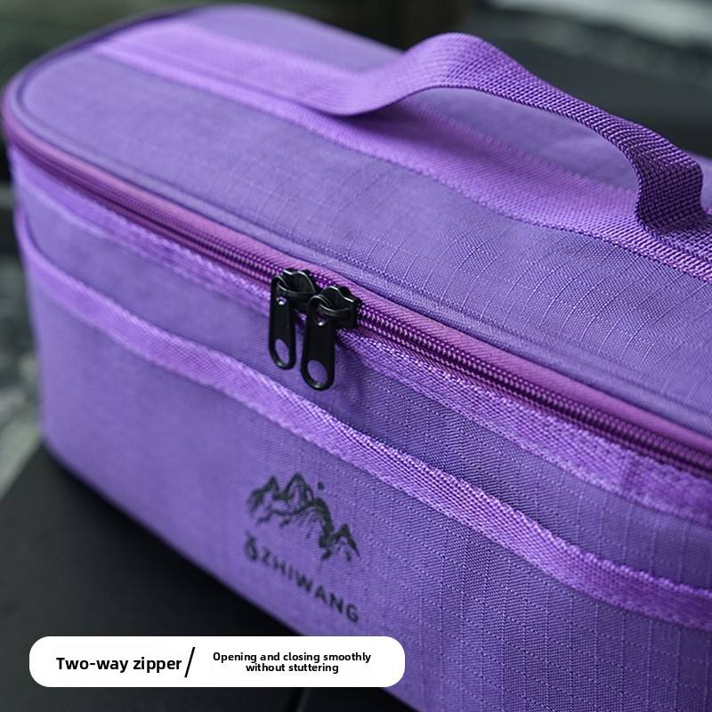 Outdoor camping tableware storage bag