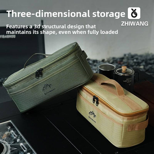 Outdoor camping tableware storage bag