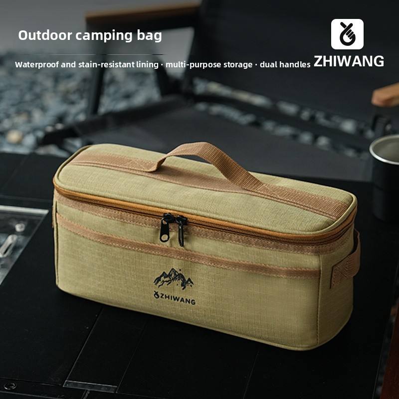 Outdoor camping tableware storage bag