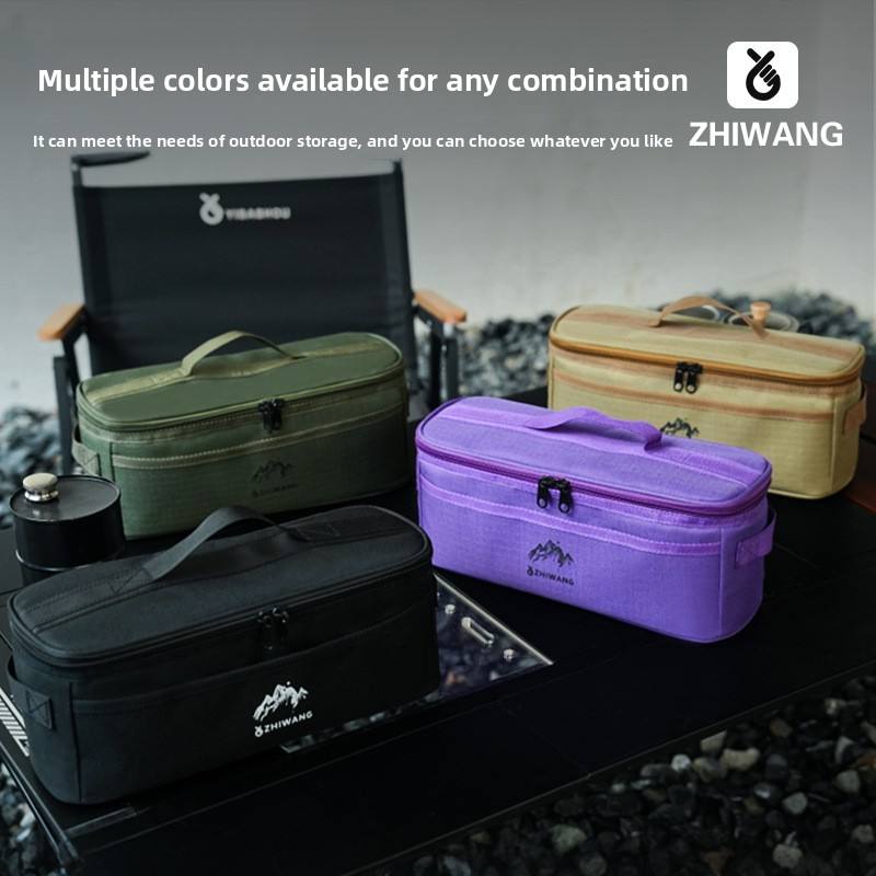 Outdoor camping tableware storage bag